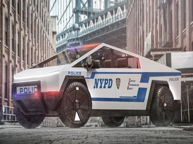 Tesla Cybertruck Cop Car From Up.fit Company