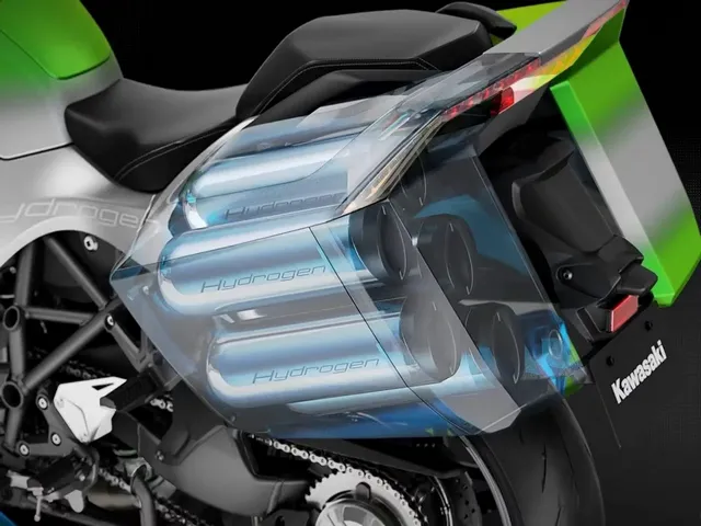 Kawasaki Hydrogen Motorcycle Engine