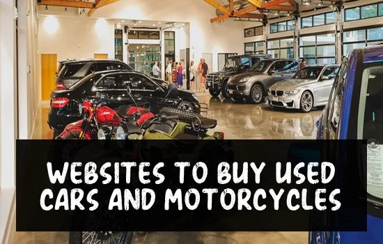 Websites to Buy Used Cars and Motorcycles