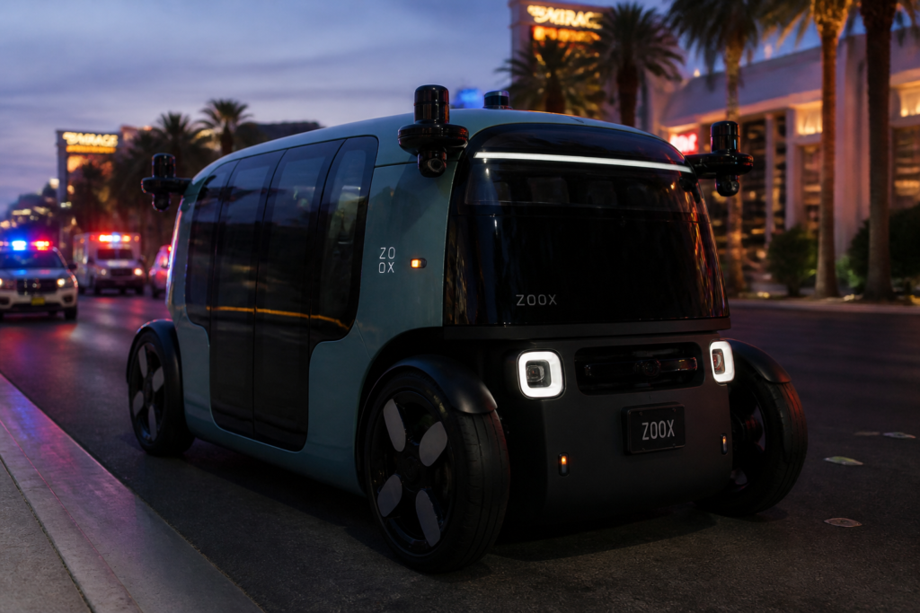 Amazon Zoox Recalls 105 Robotaxis Over Fire-Scene Smoke Detection Failure
