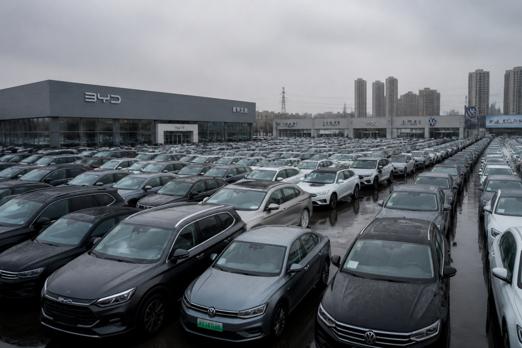 China Auto Sales Plunge 20% in H1 2026, German Brands Down 41% as BYD Domestic Sales Crash 45%
