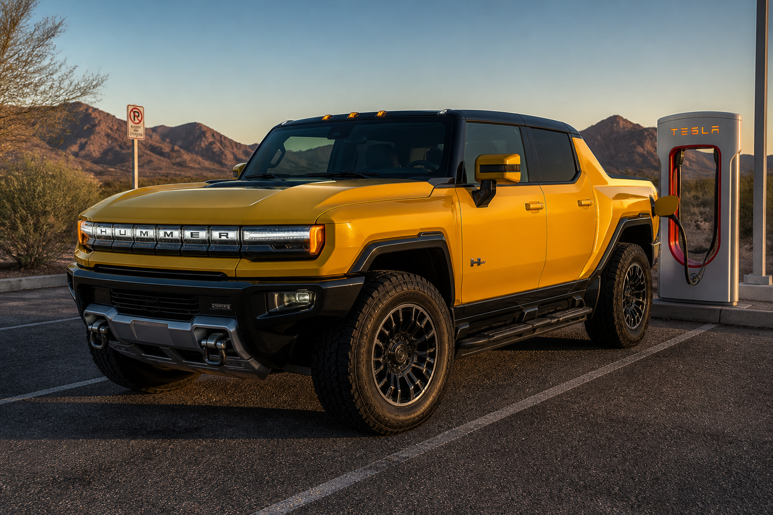 GMC Hummer EV Gets Native Tesla Charging Port for 2027 as Sales Plunge 55%