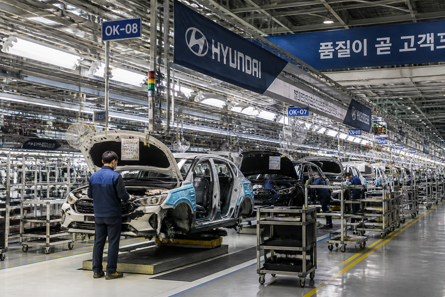 Hyundai South Korea Workers Vote to Strike Over Humanoid Robot Job Threat