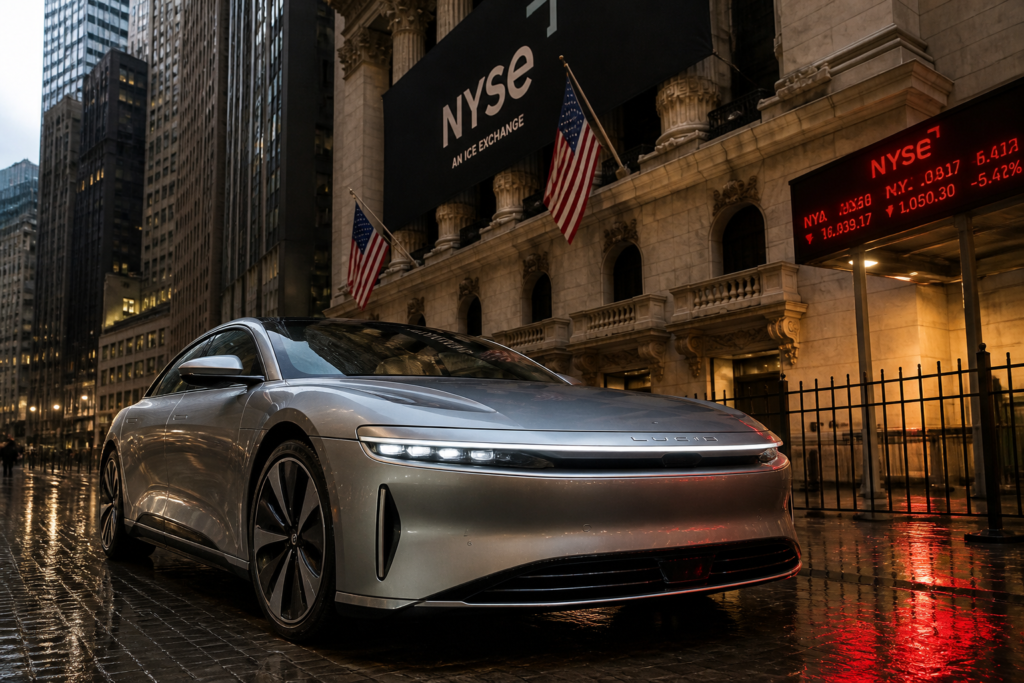 Lucid Motors Stock Crashes 57% on Bankruptcy Rumors, Company Issues Denial