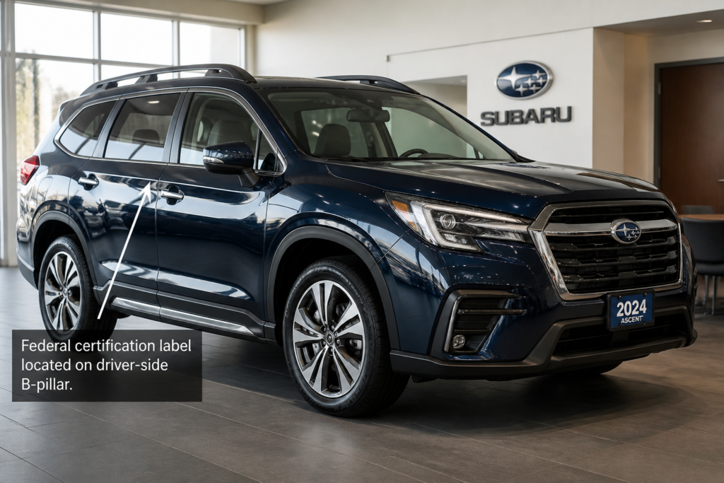 Subaru Recalls 541,000 SUVs Over Incorrect Weight Label—No Mechanical Fix Needed