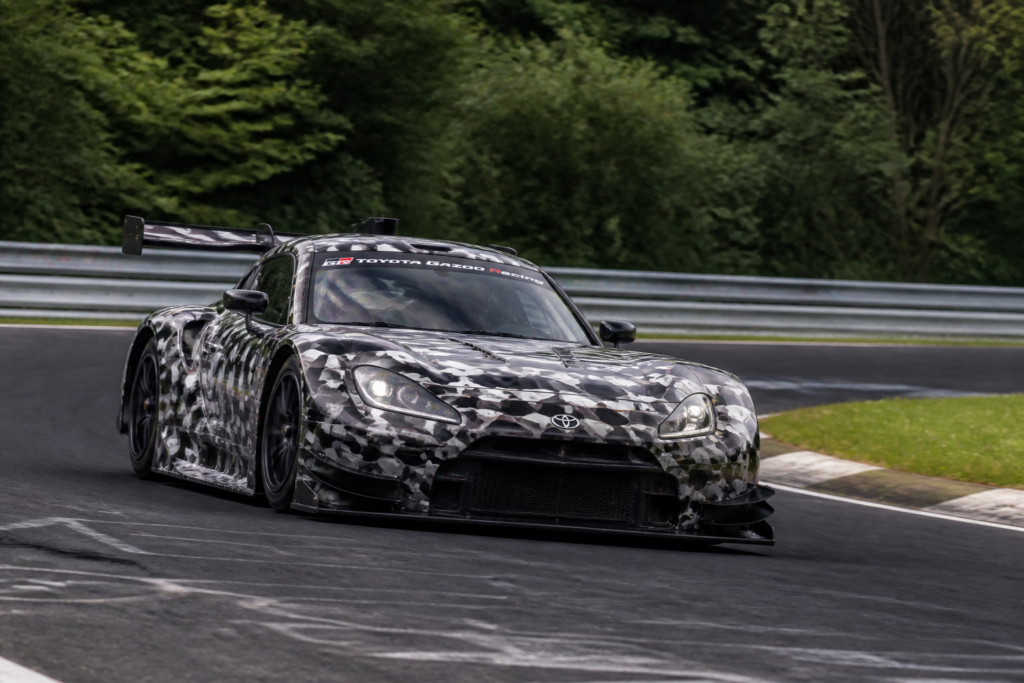 Toyota GR GT Track Variant Spied Testing Against Porsche 911 GT3 RS at Nürburgring
