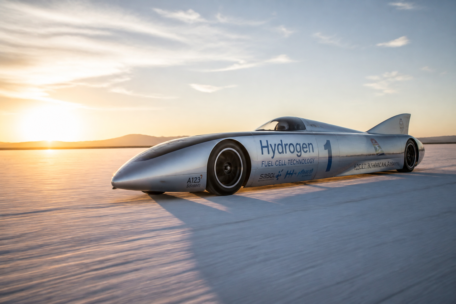 Hydrogen-Powered Car Sets New World Land Speed Record in Technology Breakthrough