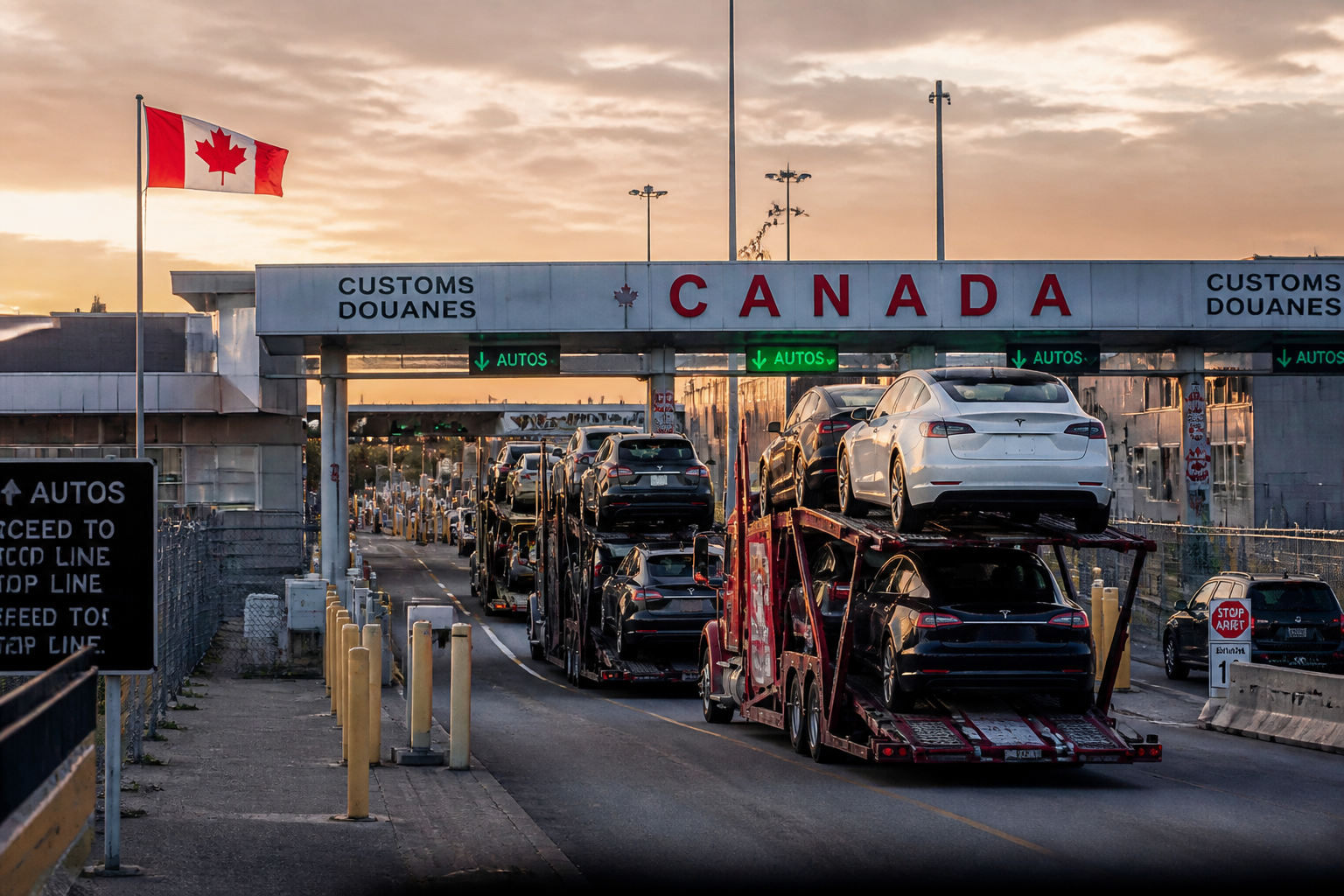 Tariffs Drive Canadian Sales of U.S.-Made Vehicles to Record Lows